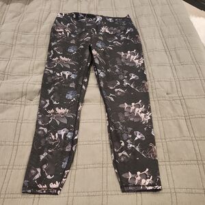 RBX Black Floral Leggings Size XL!